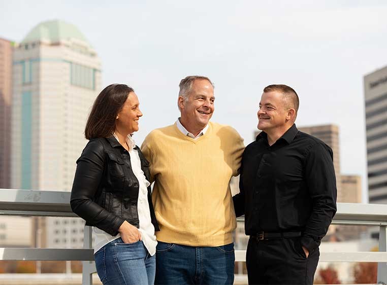 Business owner family photo