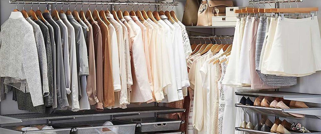 A well organized closet